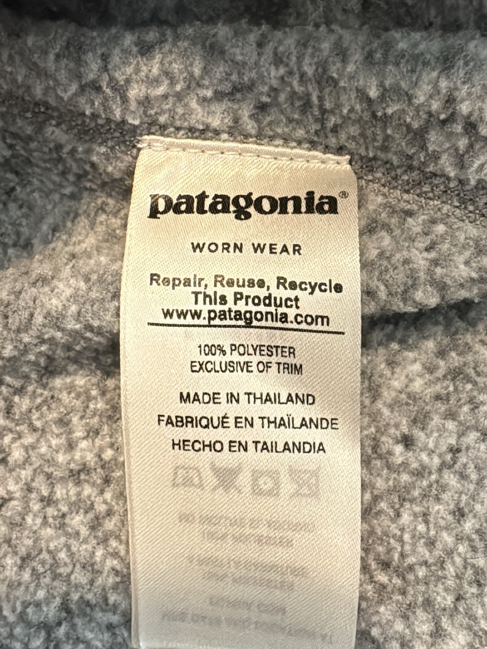 Patagonia Heather Gray Quarter-Zip Fleece Pullover - Picture 7 of 8